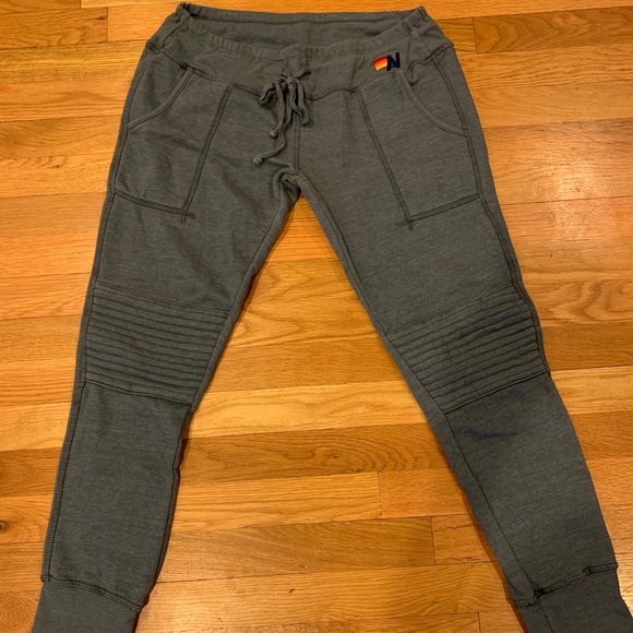 Aviator Nation Pants - Aviator Nation slate moto sweatpants.  EUC